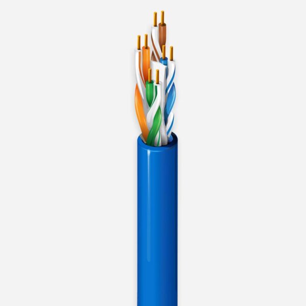 cat6 plenum solid cable 1000ft blue