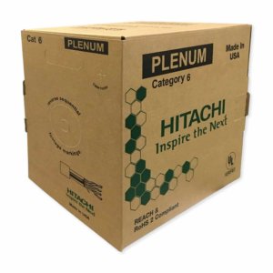 Hitachi CAT6 Plenum Rated UTP 1000ft Cable